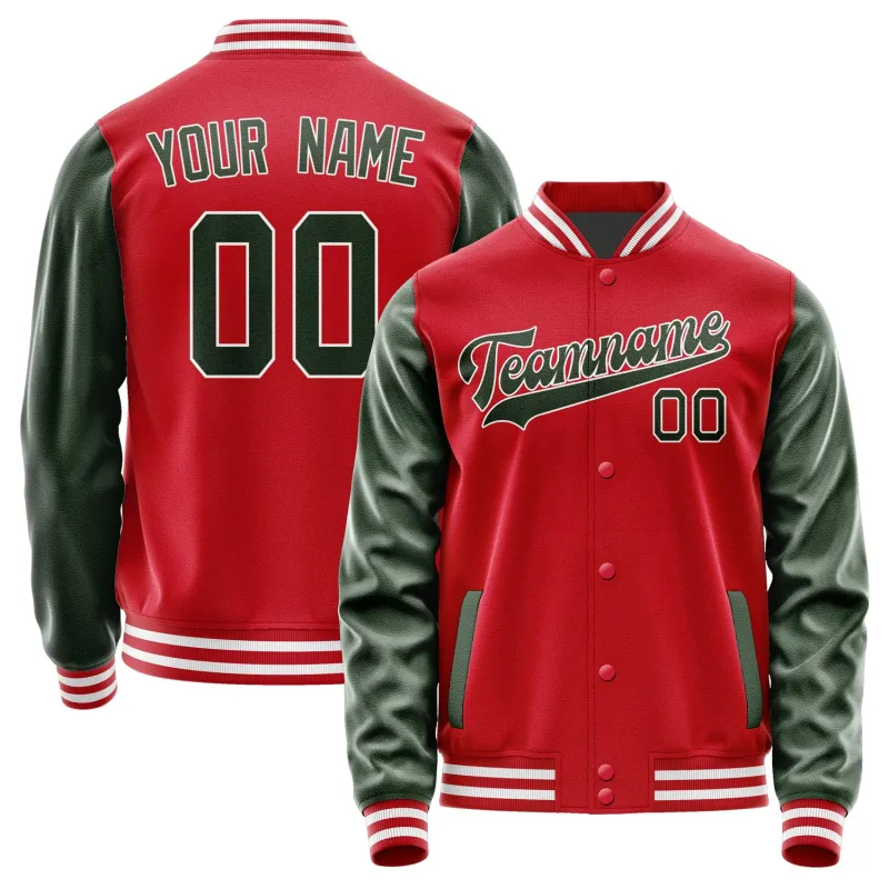 Custom Red Dark Green Jacket sold by Tailorly