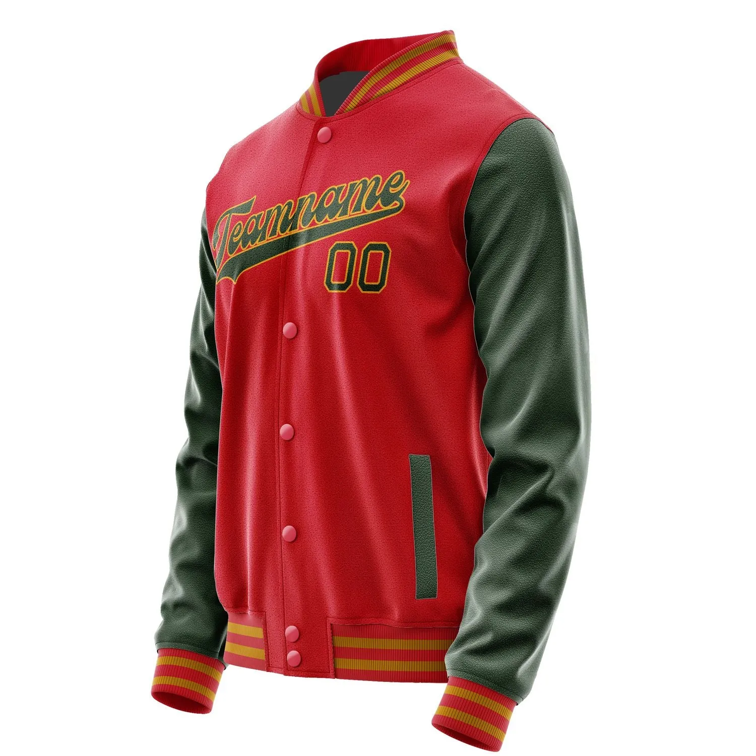 Custom Red Dark Green Jacket sold by Tailorly product image thumbnail 2