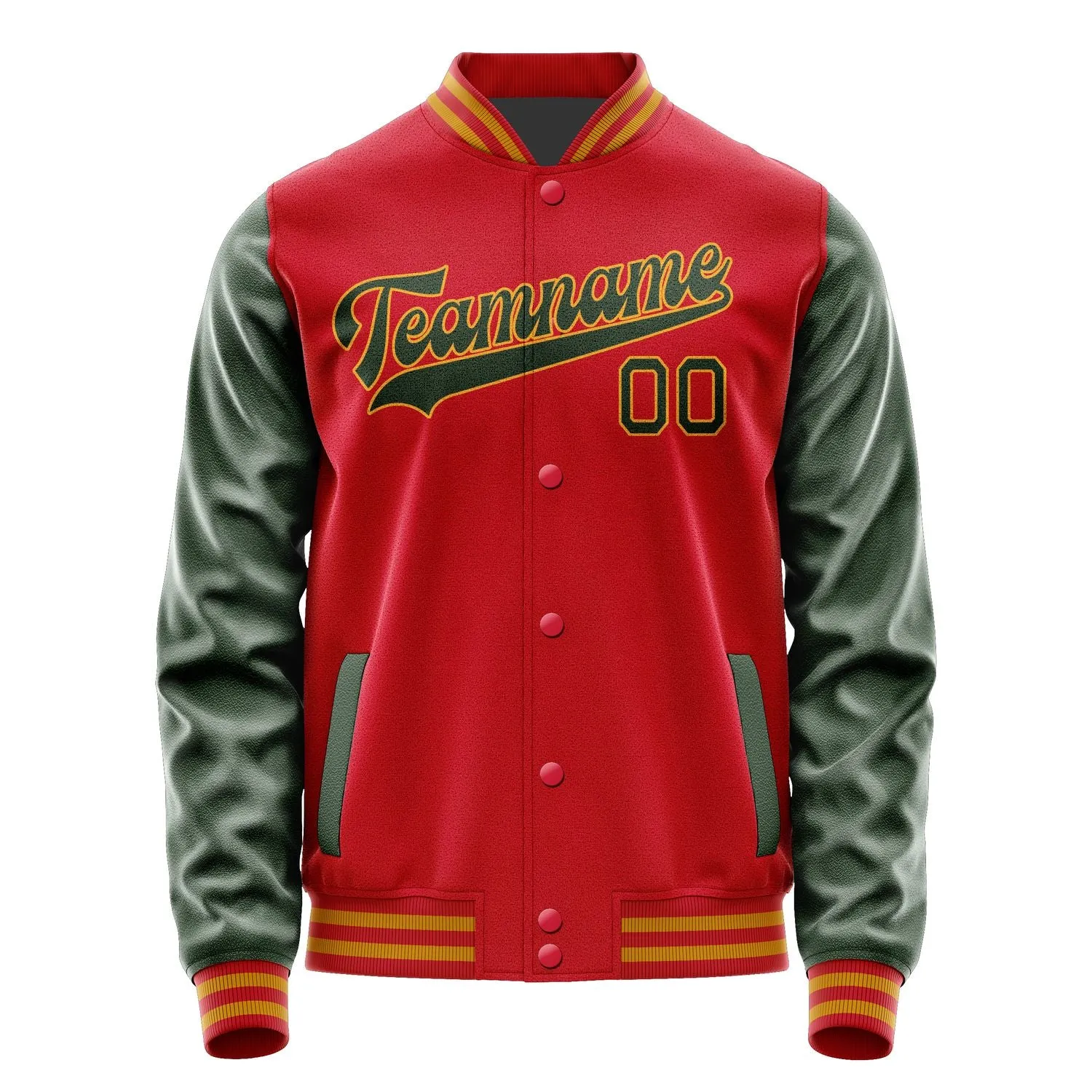 Custom Red Dark Green Jacket sold by Tailorly product image thumbnail 4