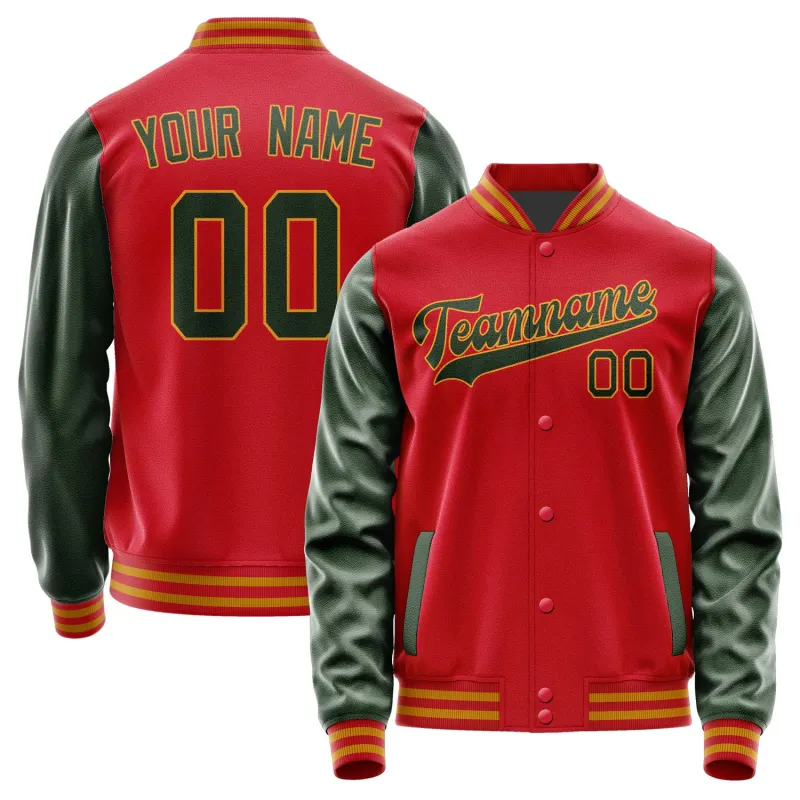 Custom Red Dark Green Jacket sold by Tailorly