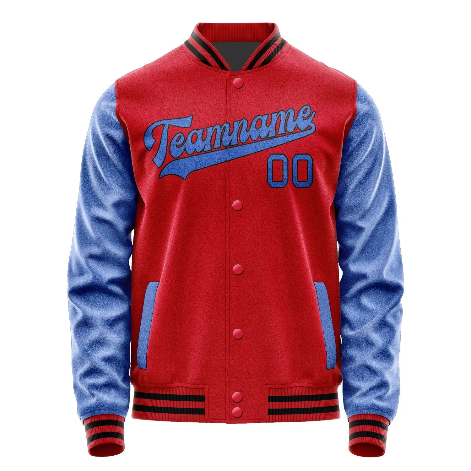Custom Red Sky Blue Jacket sold by Tailorly product image thumbnail 4