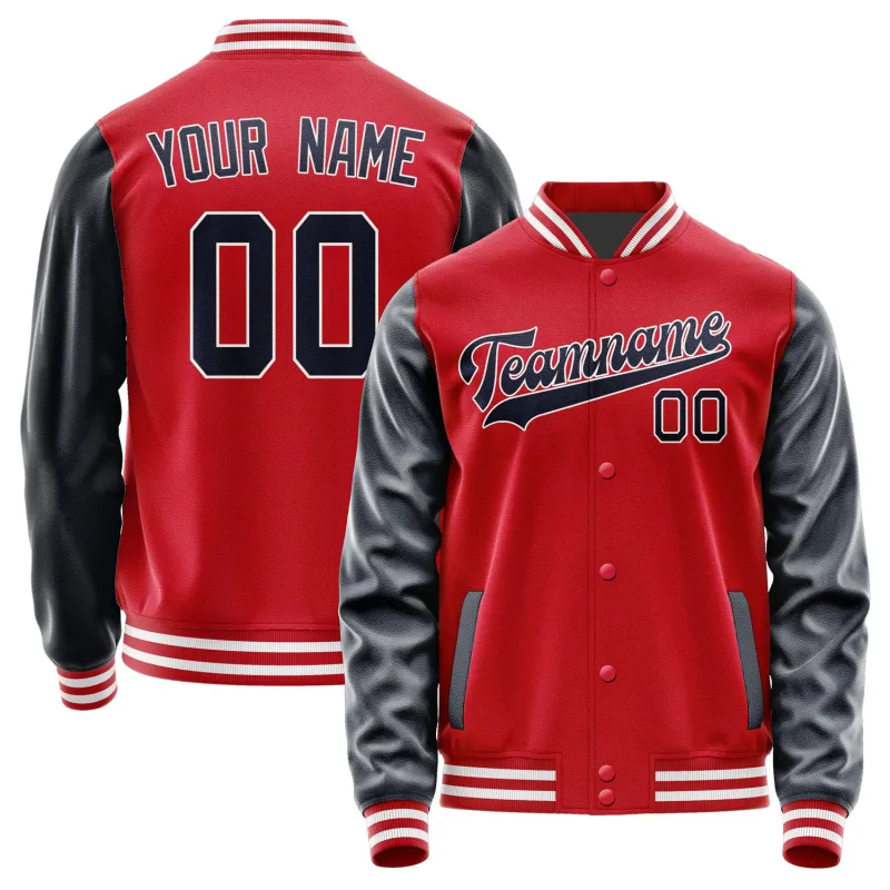 Custom Red Navy Jacket sold by Tailorly