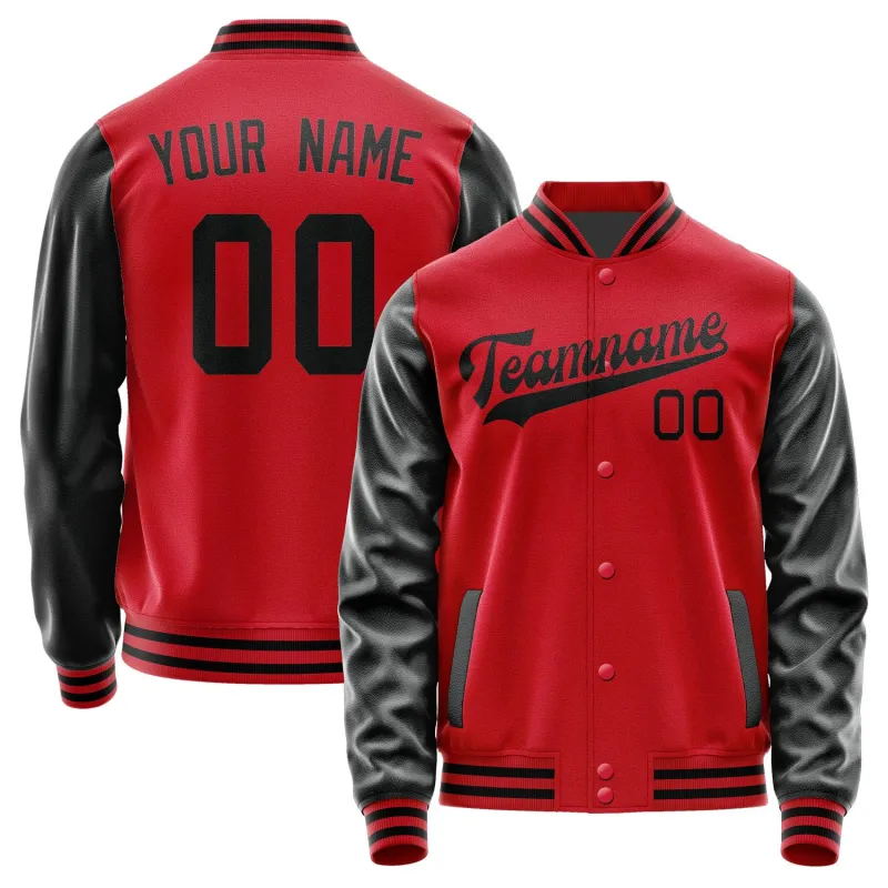 Custom Red Black Jacket sold by Tailorly