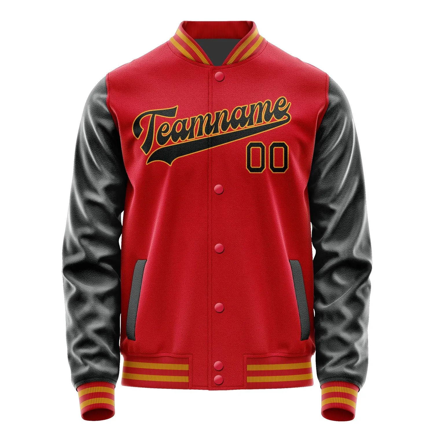 Custom Red Black Jacket sold by Tailorly product image thumbnail 4