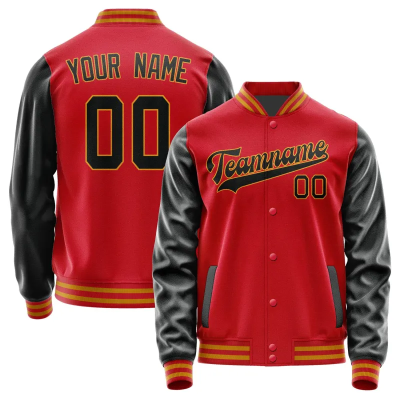 Custom Red Black Jacket sold by Tailorly