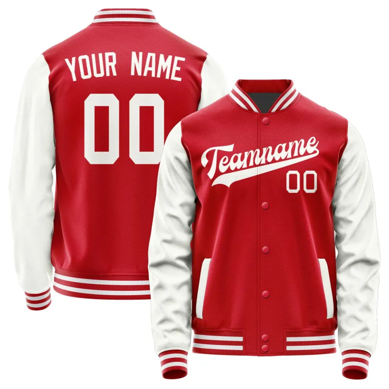 Custom Red White Jacket sold by Tailorly