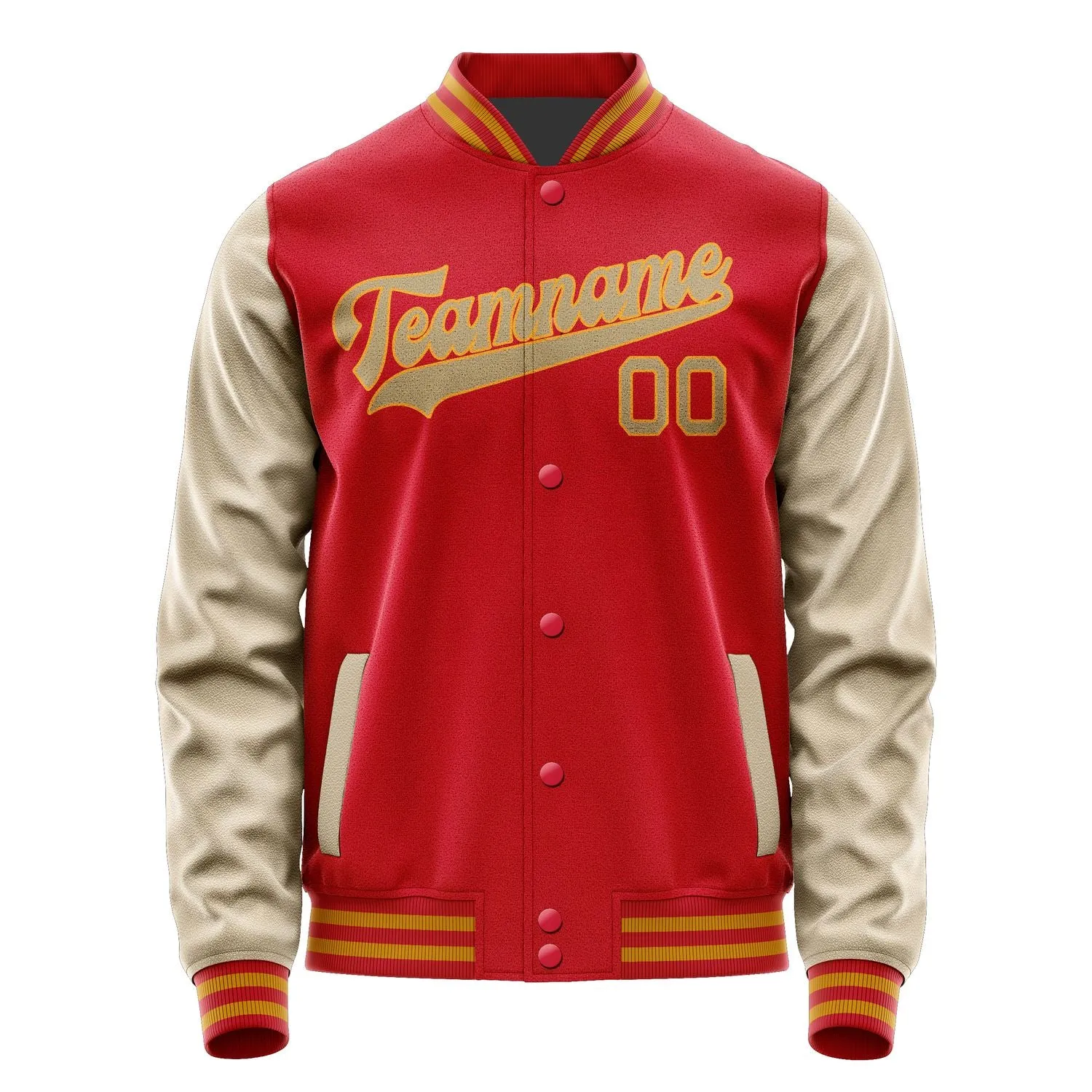 Custom Red Light Khaki Jacket sold by Tailorly product image thumbnail 4