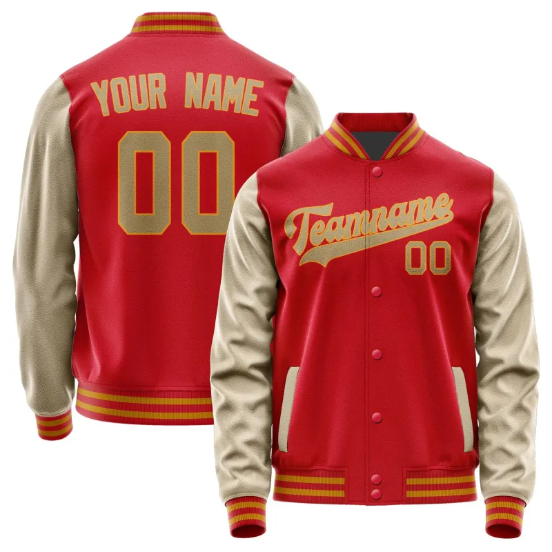 Custom Red Light Khaki Jacket sold by Tailorly