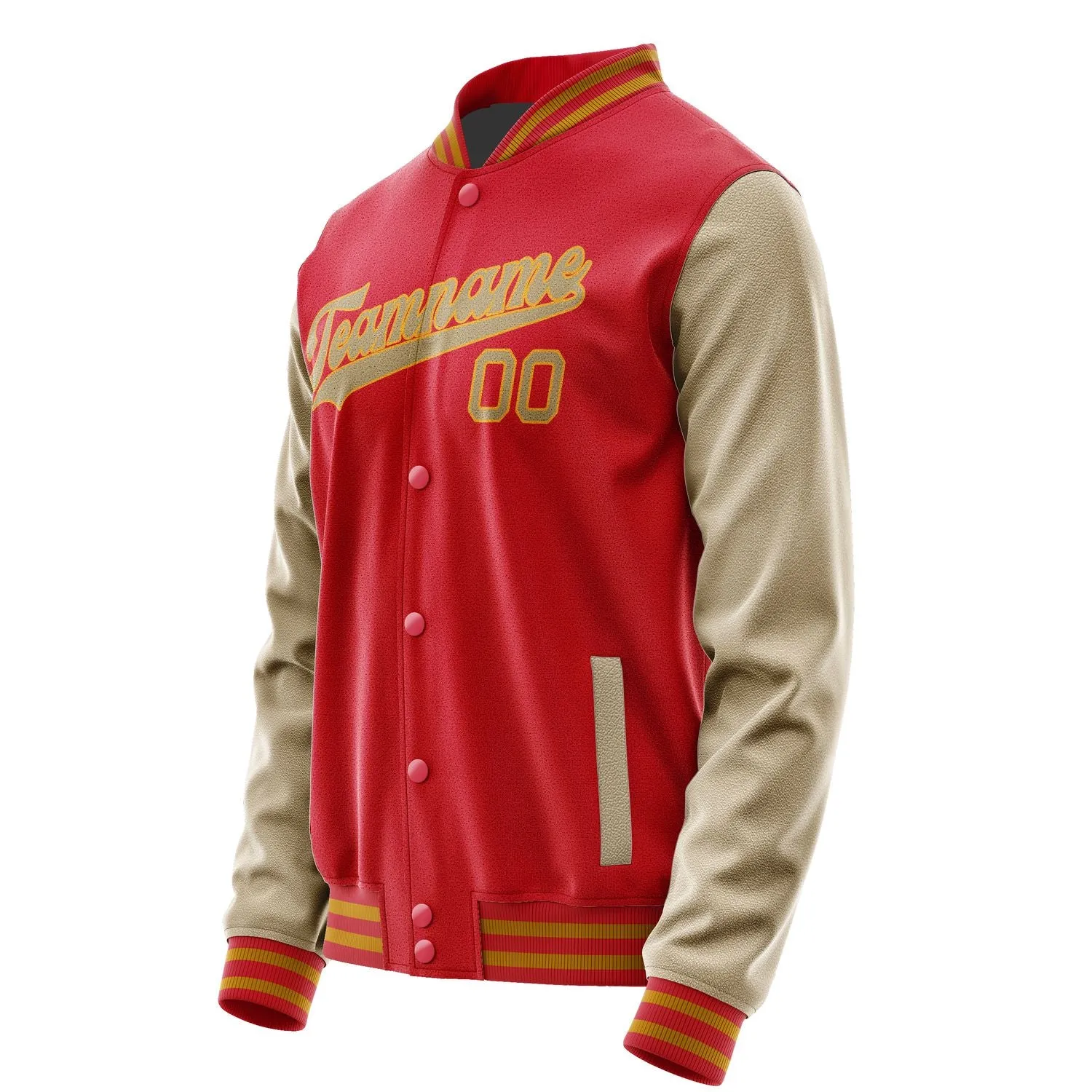 Custom Red Light Khaki Jacket sold by Tailorly product image thumbnail 2