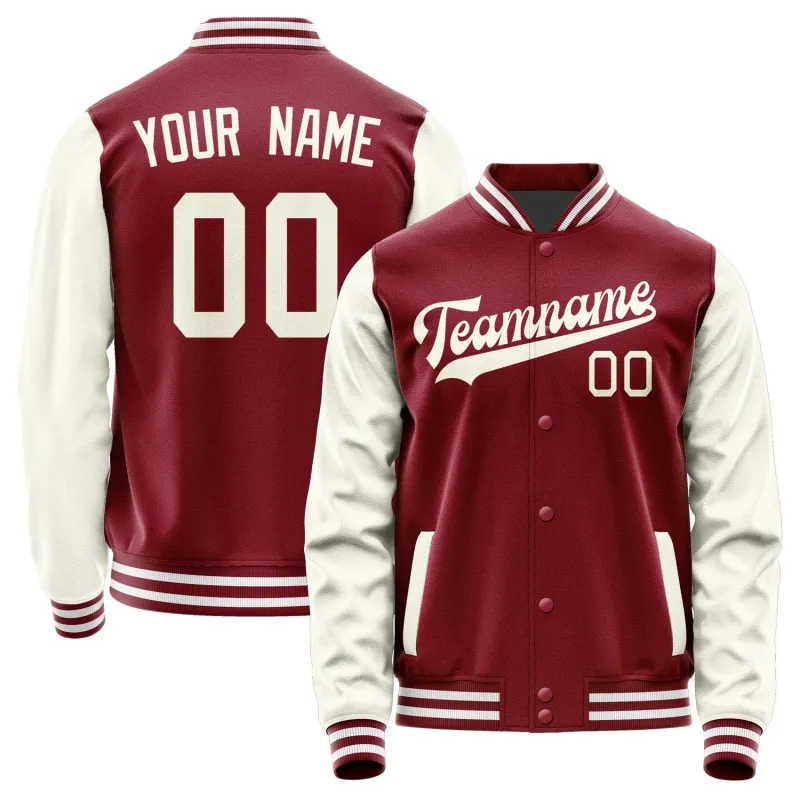 Custom Crimson Red Cream Jacket sold by Tailorly