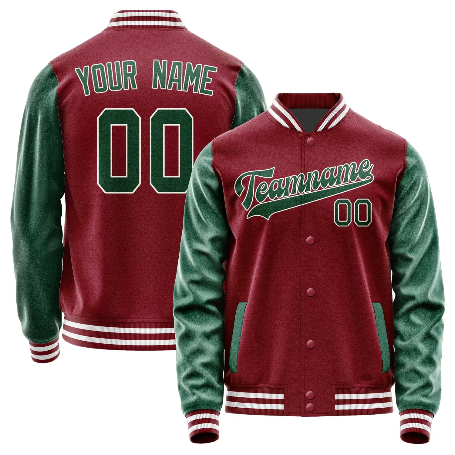 Custom Crimson Red Green Jacket sold by Tailorly