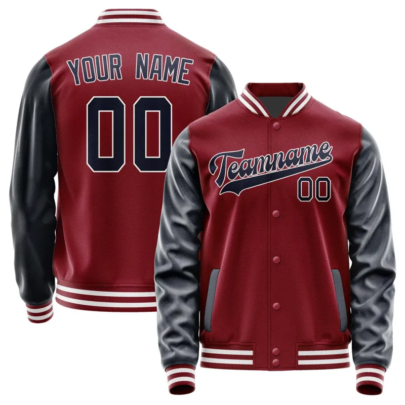 Custom Crimson Red Navy Jacket sold by Tailorly