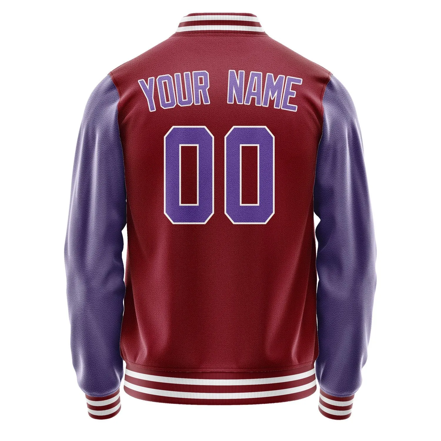 Custom Crimson Red Light Purple Jacket sold by Tailorly product image thumbnail 3