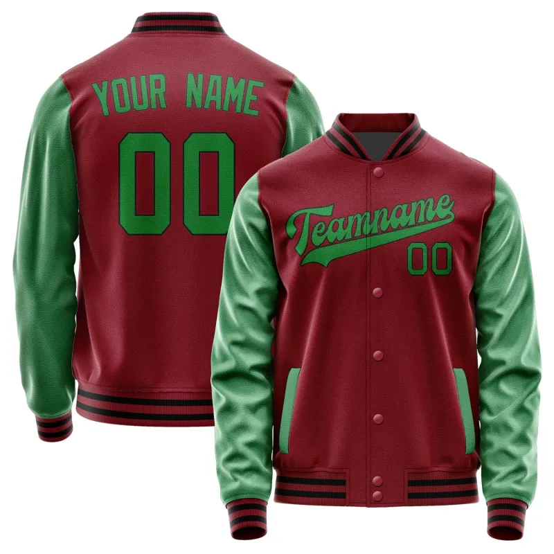 Custom Crimson Red Emerald Green Jacket sold by Tailorly