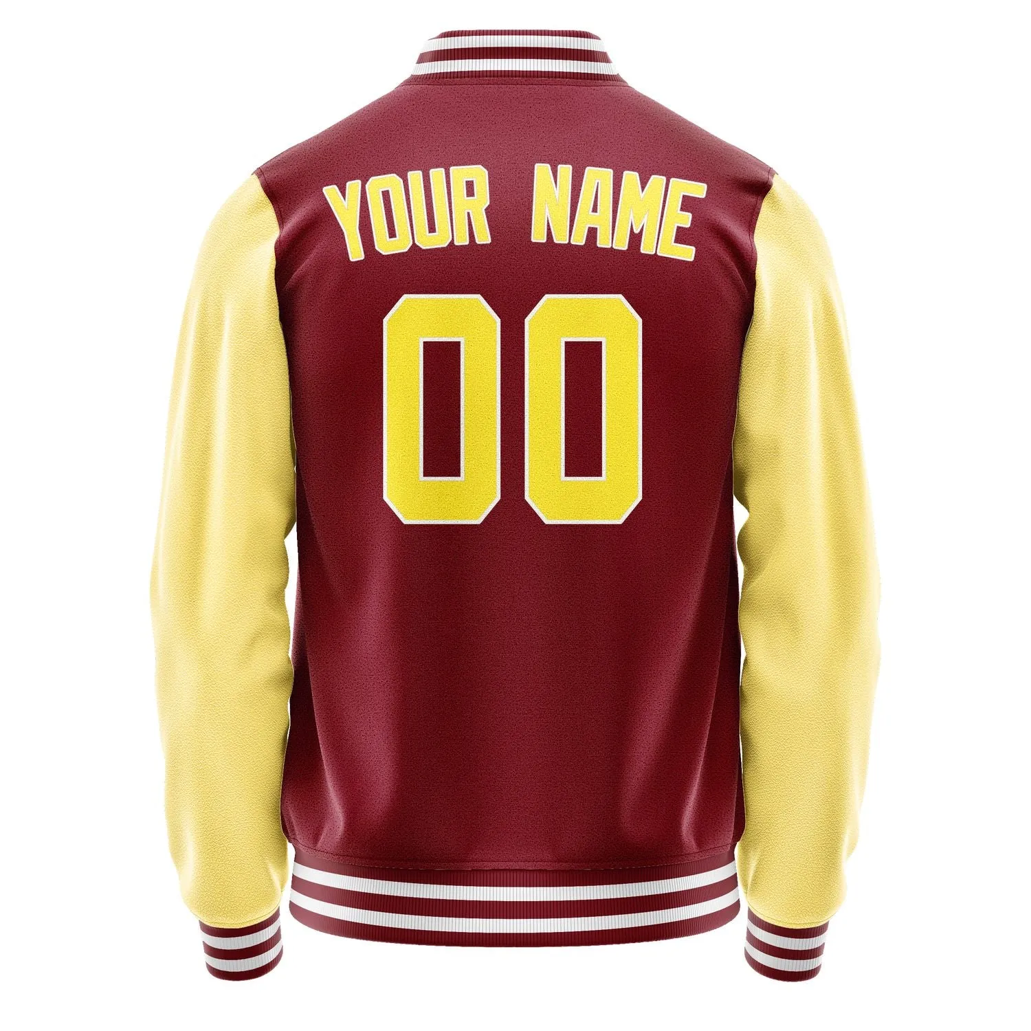 Custom Crimson Red Light Yellow Jacket sold by Tailorly product image thumbnail 3