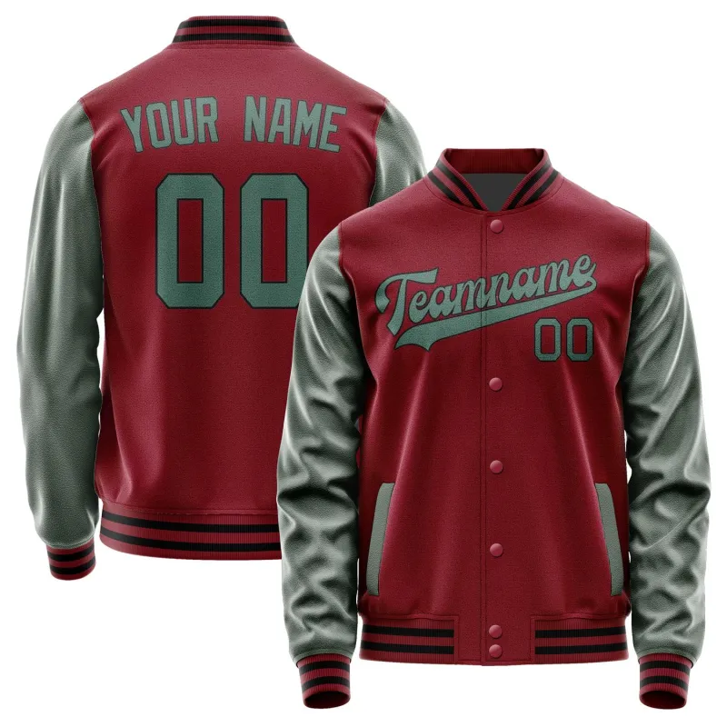 Custom Crimson Red Blue Green Jacket sold by Tailorly