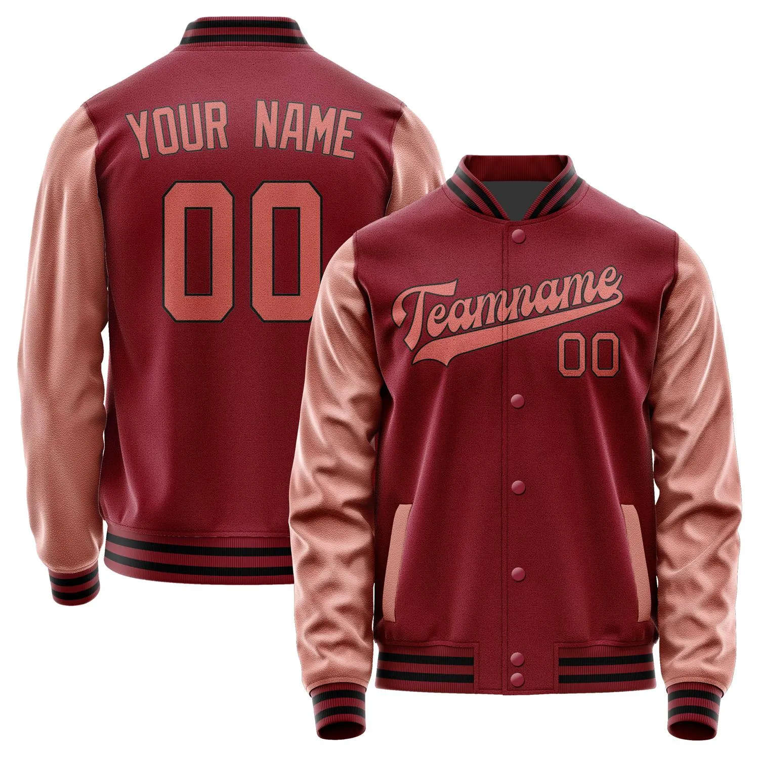 Custom Crimson Red Copper Rose Jacket sold by Tailorly