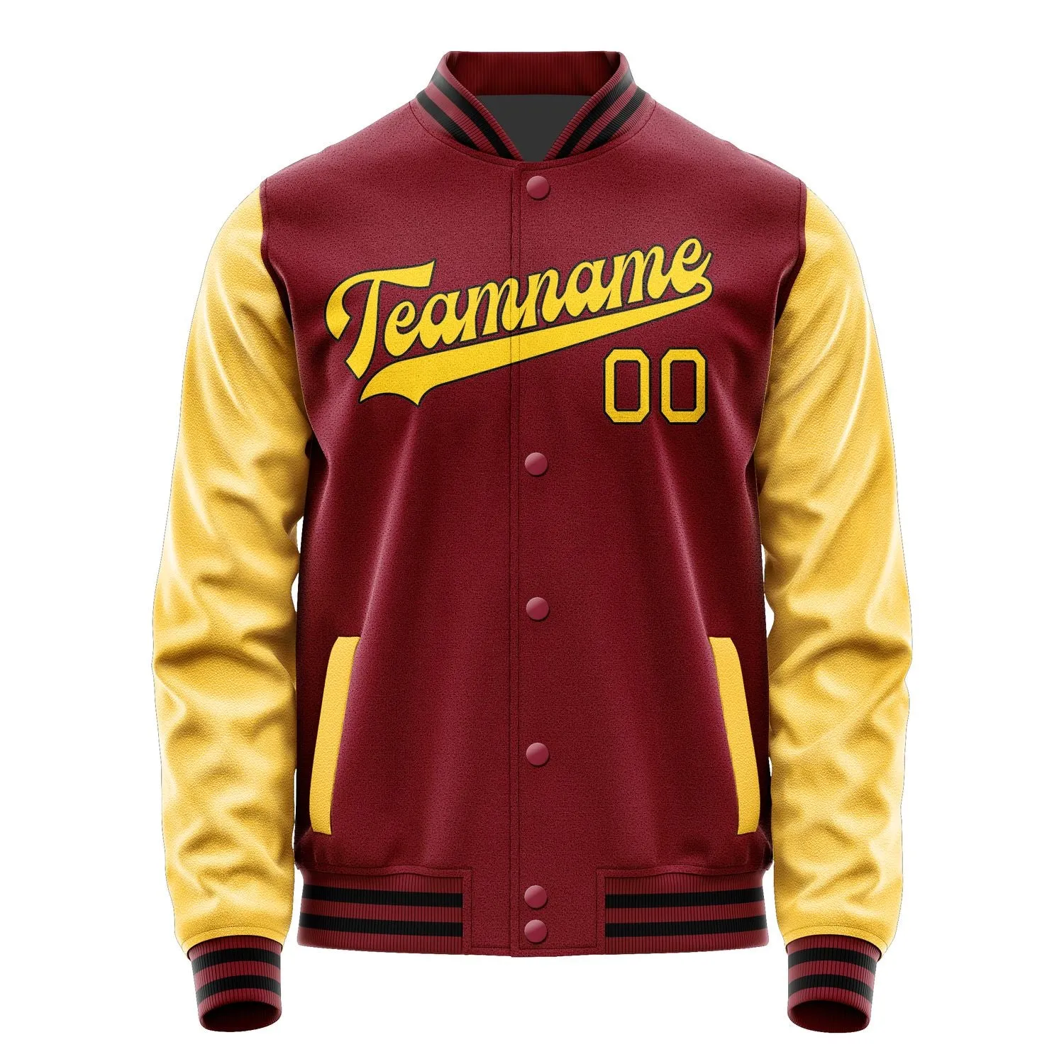 Custom Crimson Red Gold Jacket sold by Tailorly product image thumbnail 4