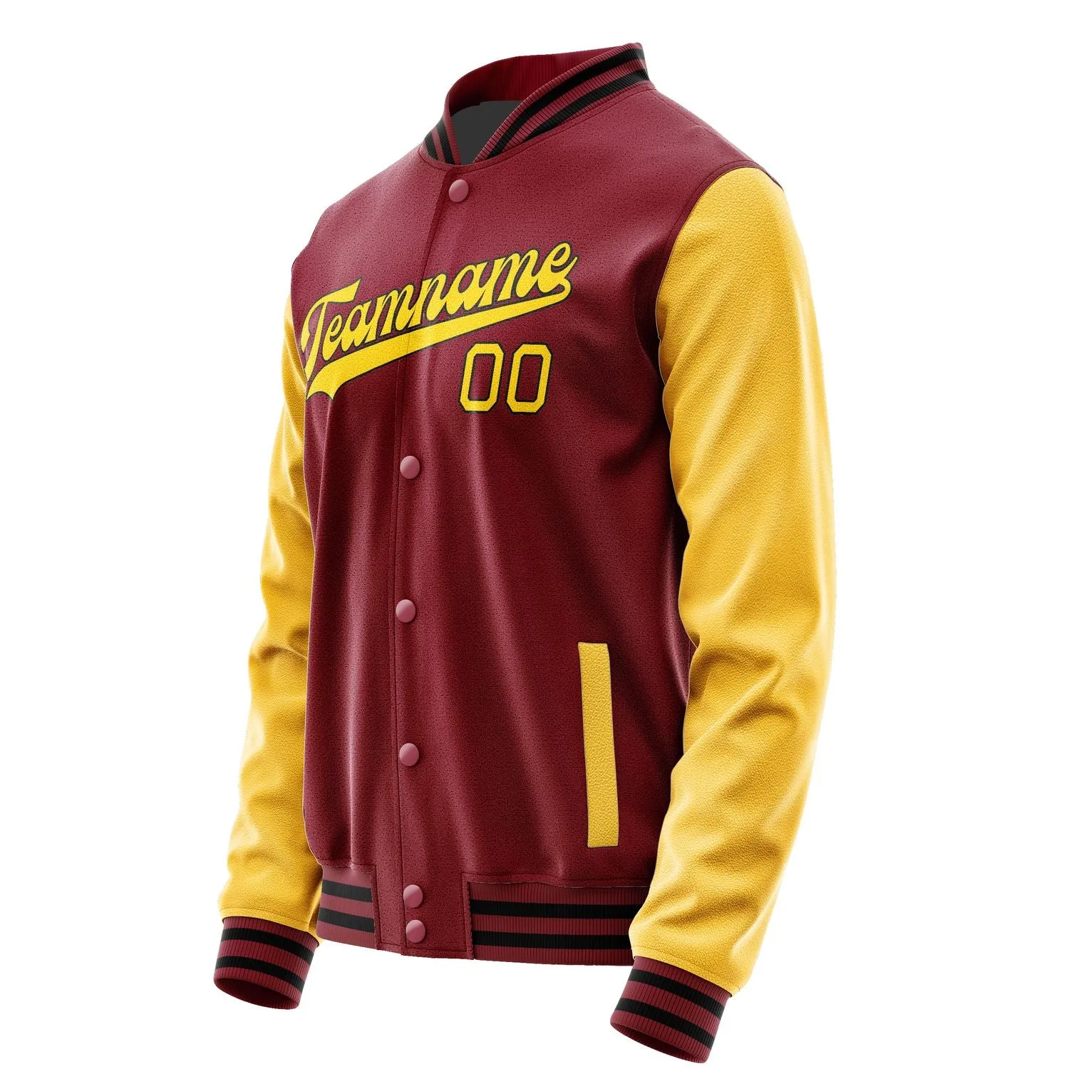 Custom Crimson Red Gold Jacket sold by Tailorly product image thumbnail 2