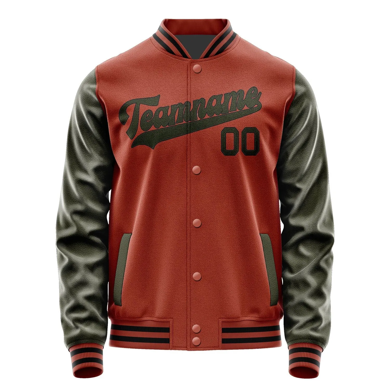 Custom Coral Red Olive Jacket sold by Tailorly product image thumbnail 4