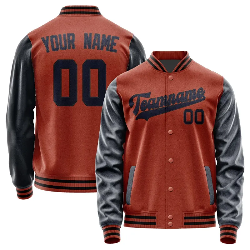 Custom Coral Red Navy Jacket sold by Tailorly