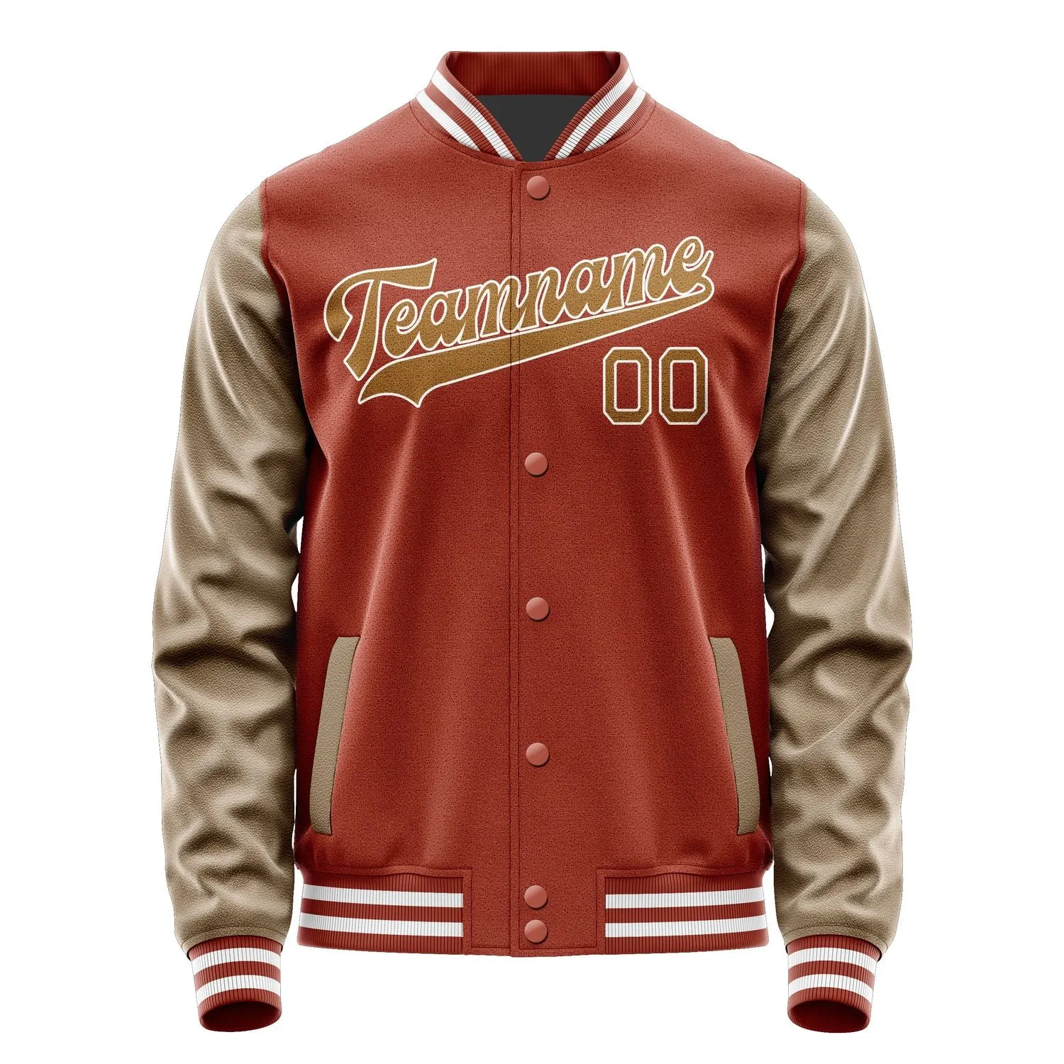 Custom Coral Red Khaki Jacket sold by Tailorly product image thumbnail 4