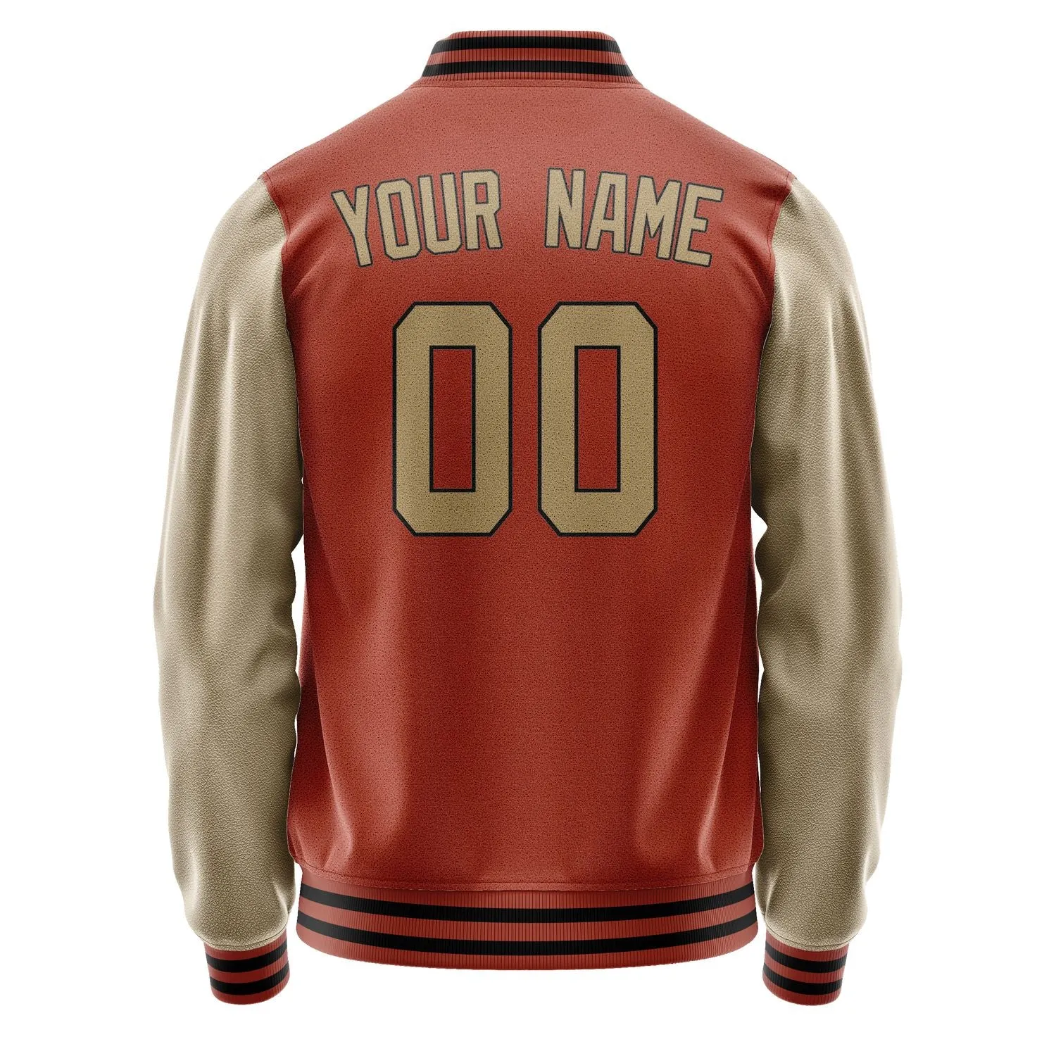 Custom Coral Red Light Khaki Jacket sold by Tailorly product image thumbnail 3