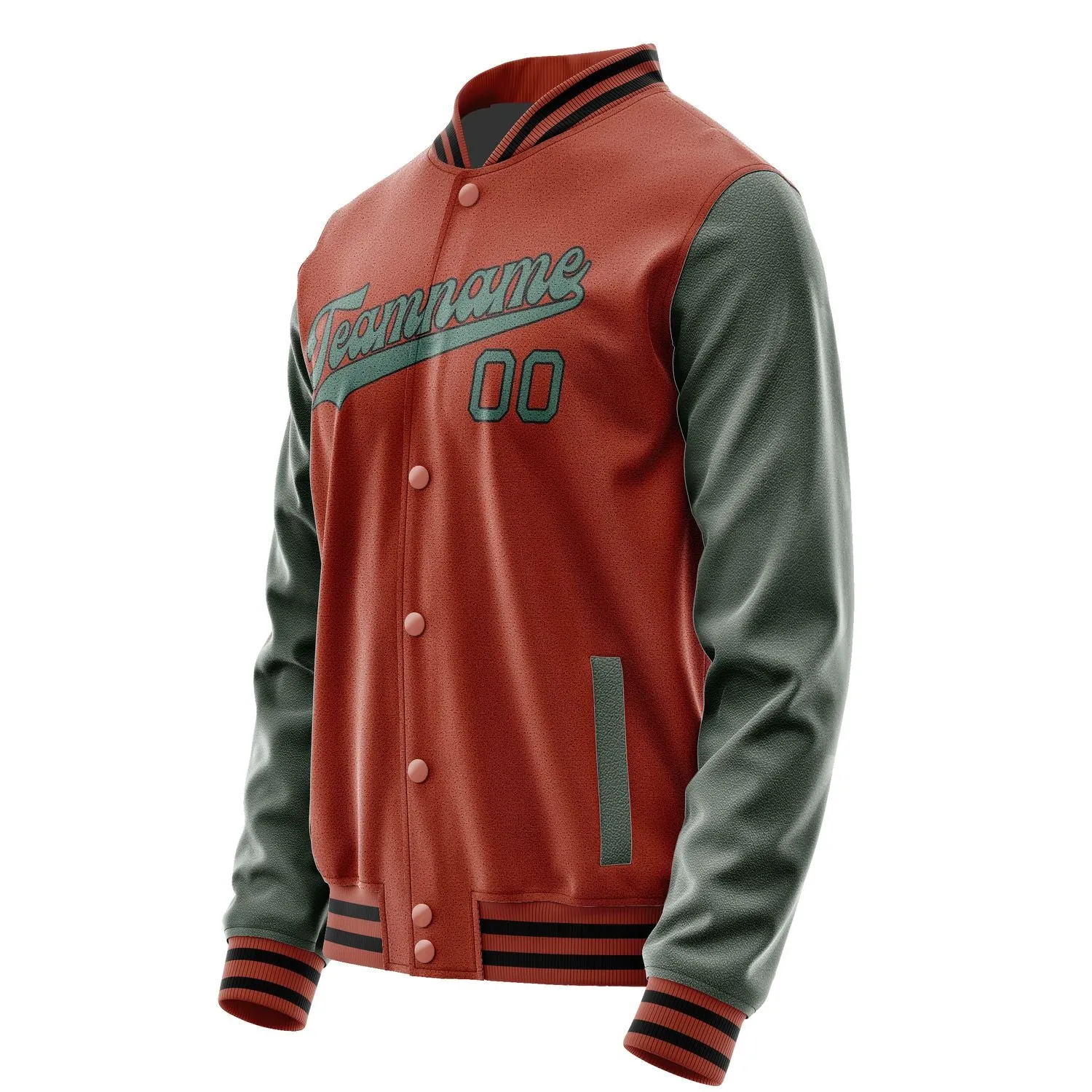Custom Coral Red Blue Green Jacket sold by Tailorly product image thumbnail 2