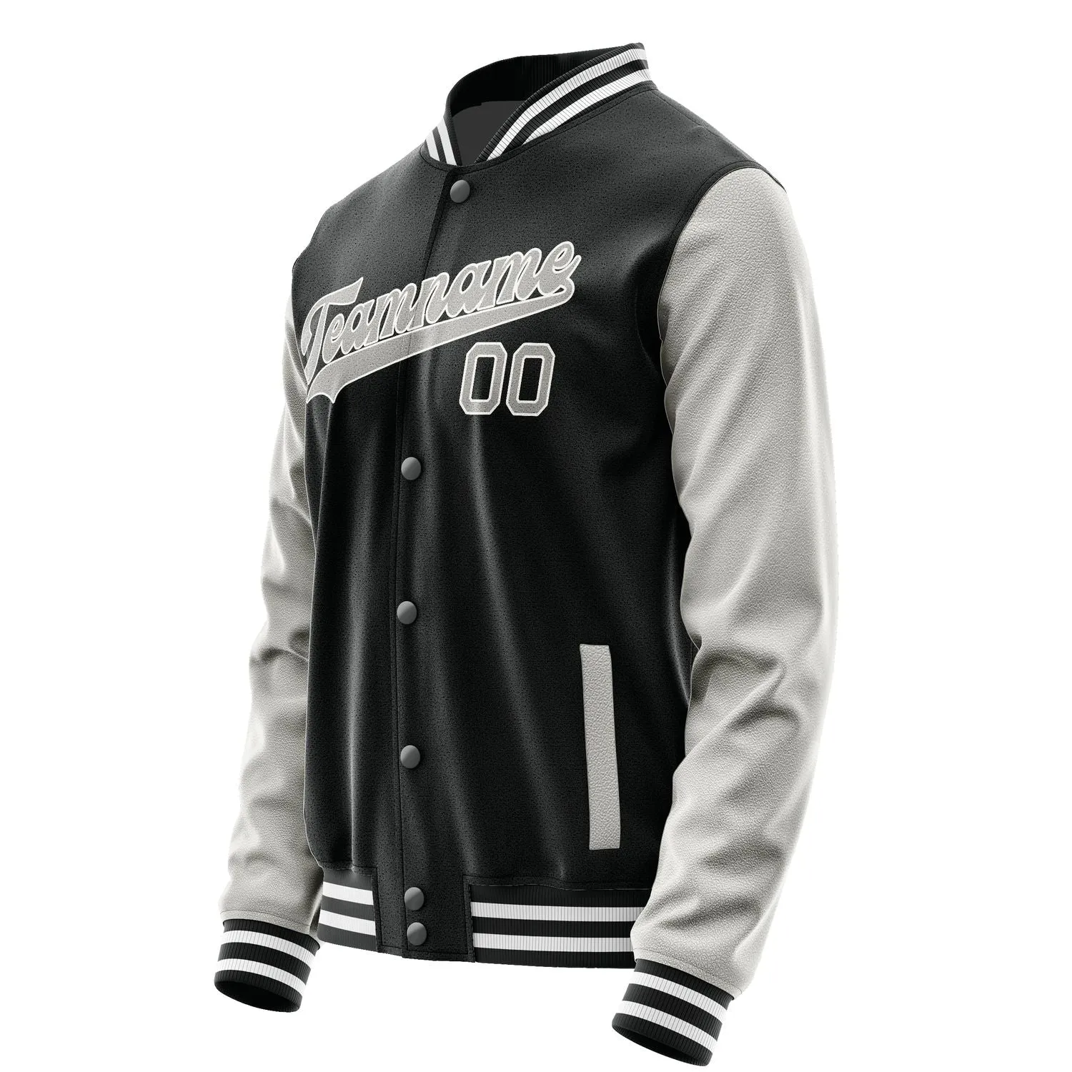 Custom Black Gray Jacket sold by Tailorly product image thumbnail 2
