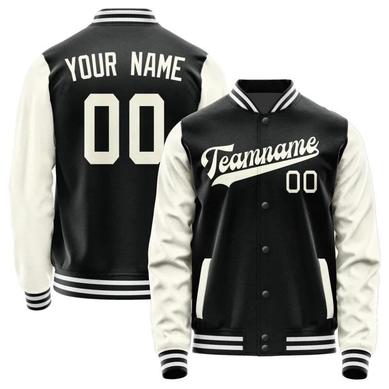 Custom Black Cream Jacket sold by Tailorly