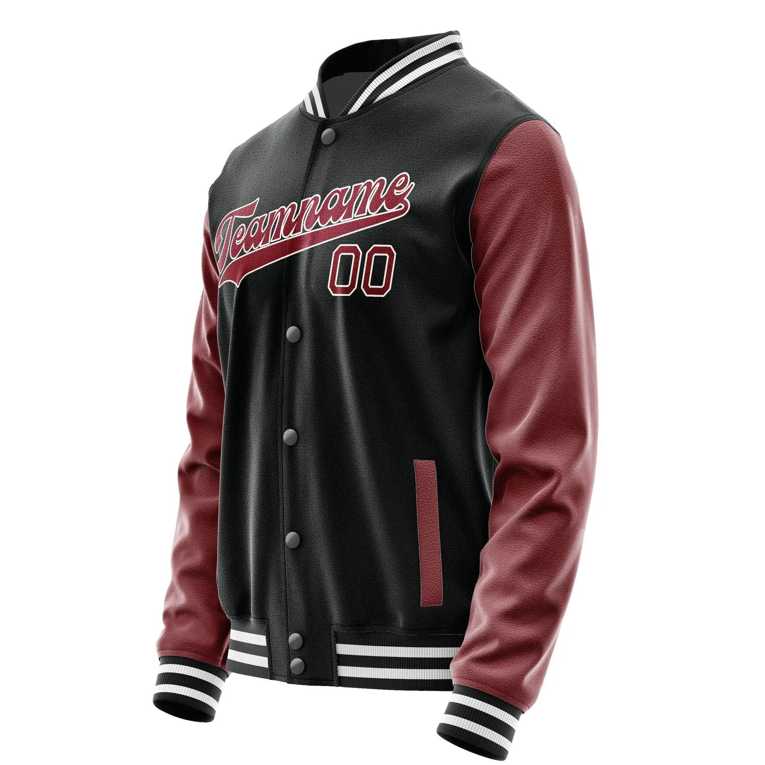 Custom Black Crimson Red Jacket sold by Tailorly product image thumbnail 2