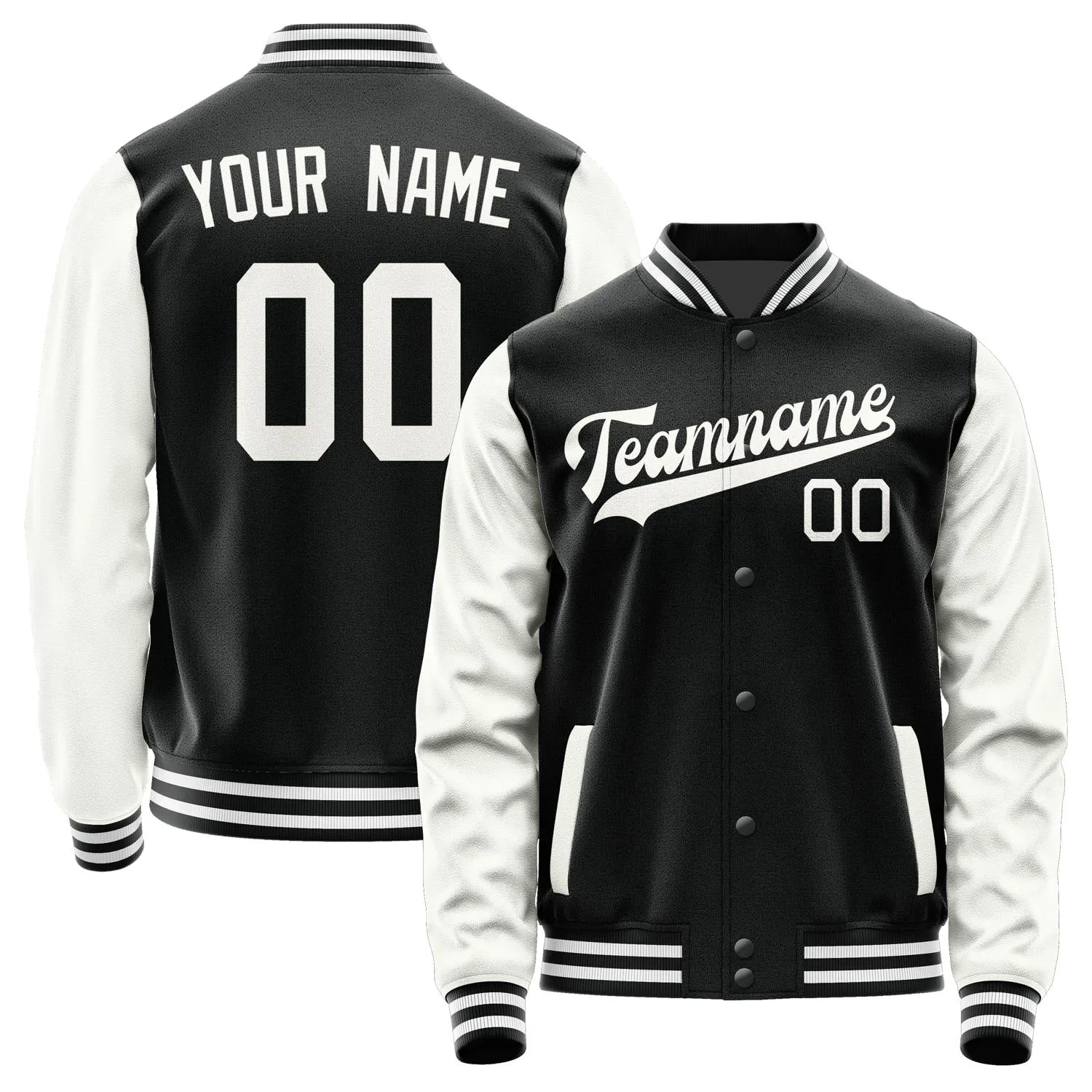 Custom Black White Jacket sold by Tailorly