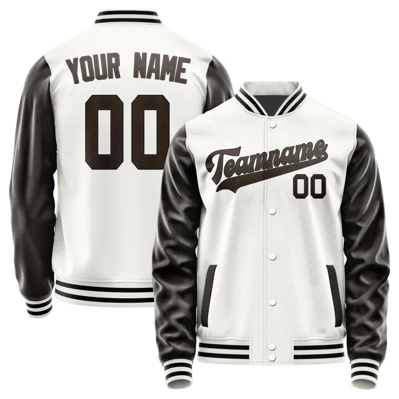 Custom White Brown Jacket sold by Tailorly
