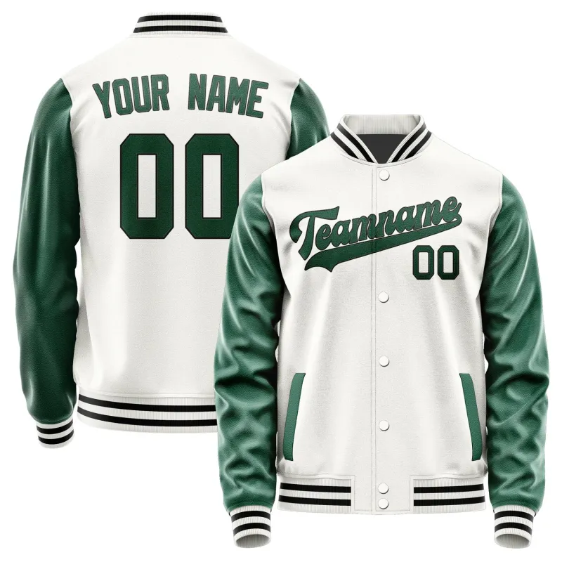 Custom White Green Jacket sold by Tailorly