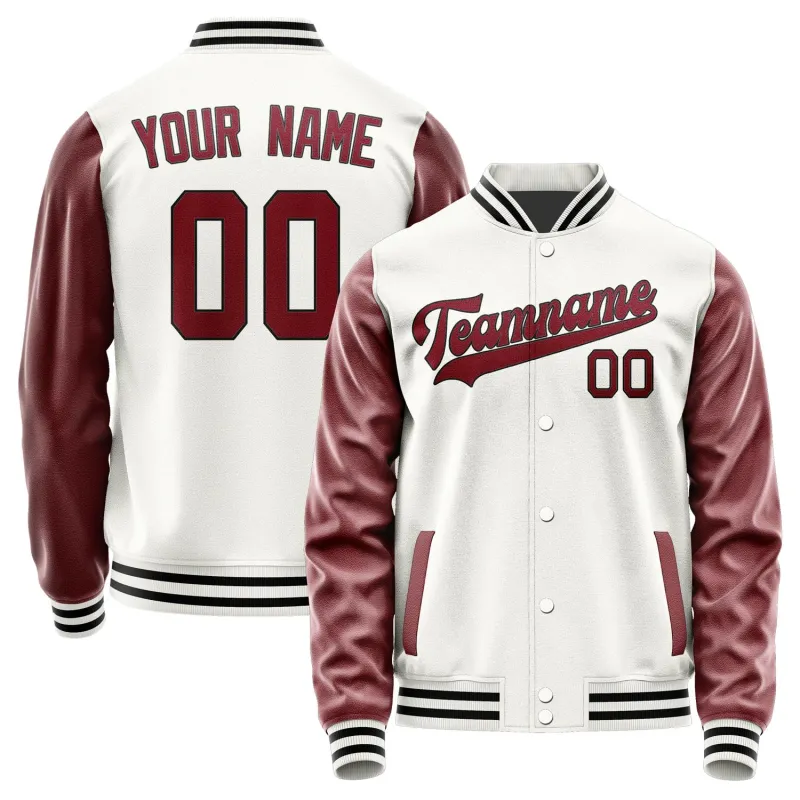 Custom White Crimson Red Jacket sold by Tailorly
