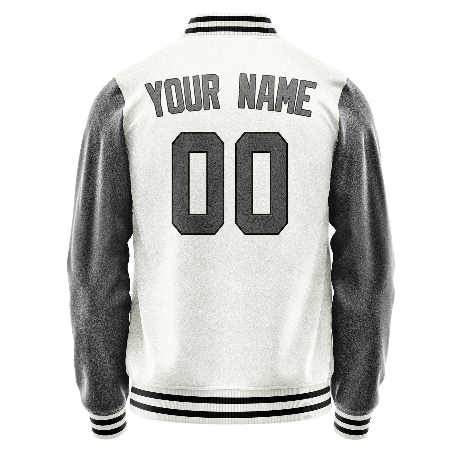Custom White Dark Grey Jacket sold by Tailorly product image thumbnail 3