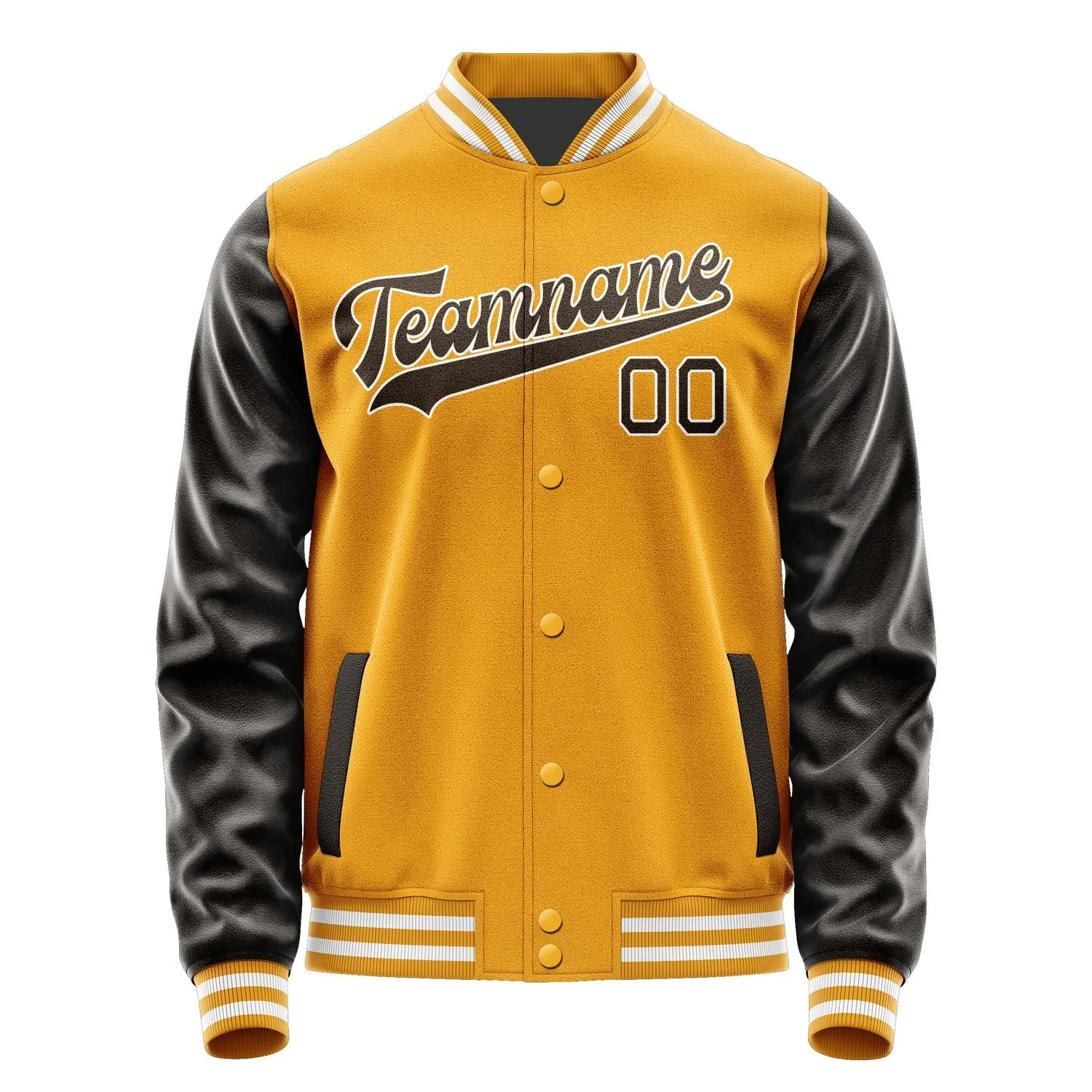 Custom Yellow Brown Jacket sold by Tailorly product image thumbnail 4