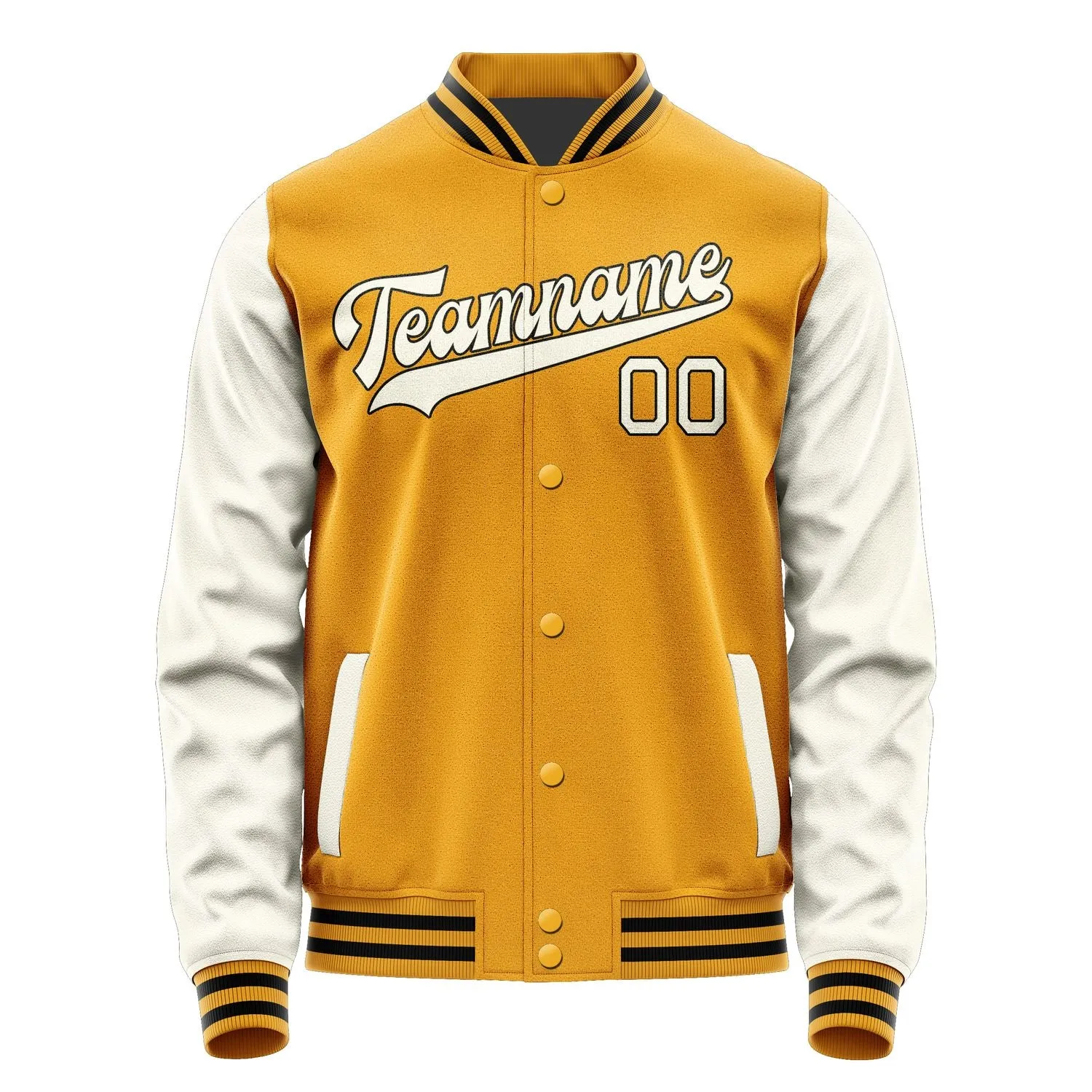 Custom Yellow Cream Jacket sold by Tailorly product image thumbnail 4