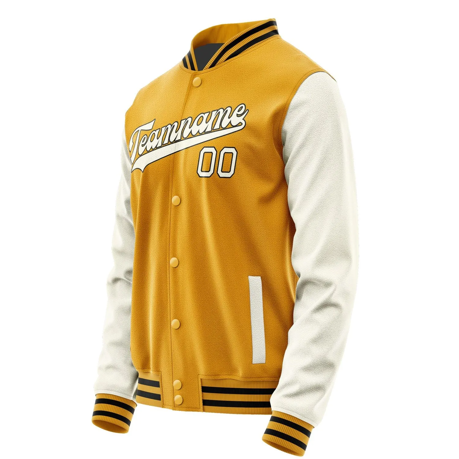 Custom Yellow Cream Jacket sold by Tailorly product image thumbnail 2