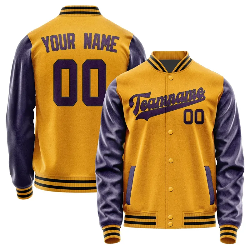 Custom Yellow Purple Jacket sold by Tailorly