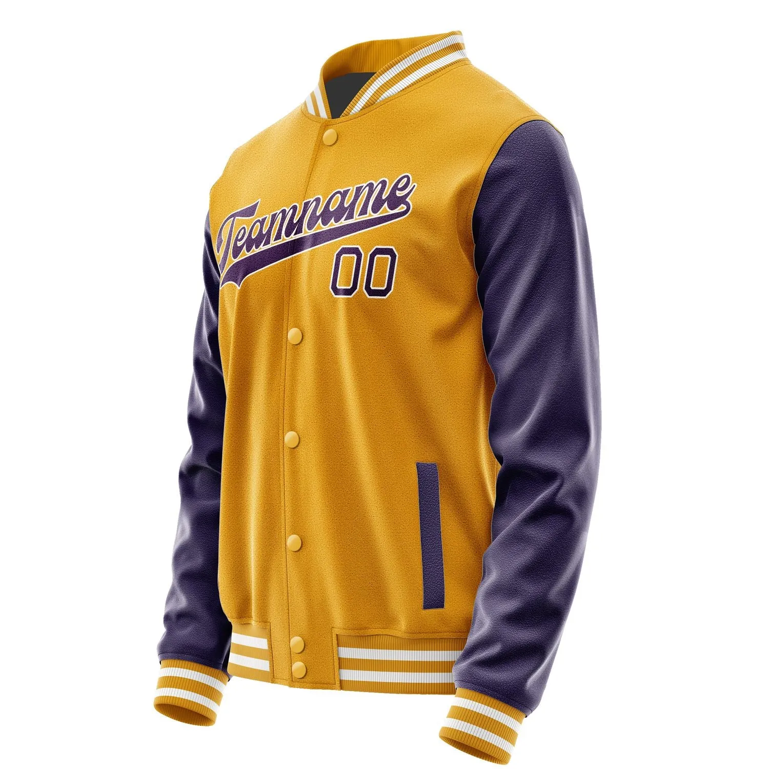 Custom Yellow Purple Jacket sold by Tailorly product image thumbnail 2