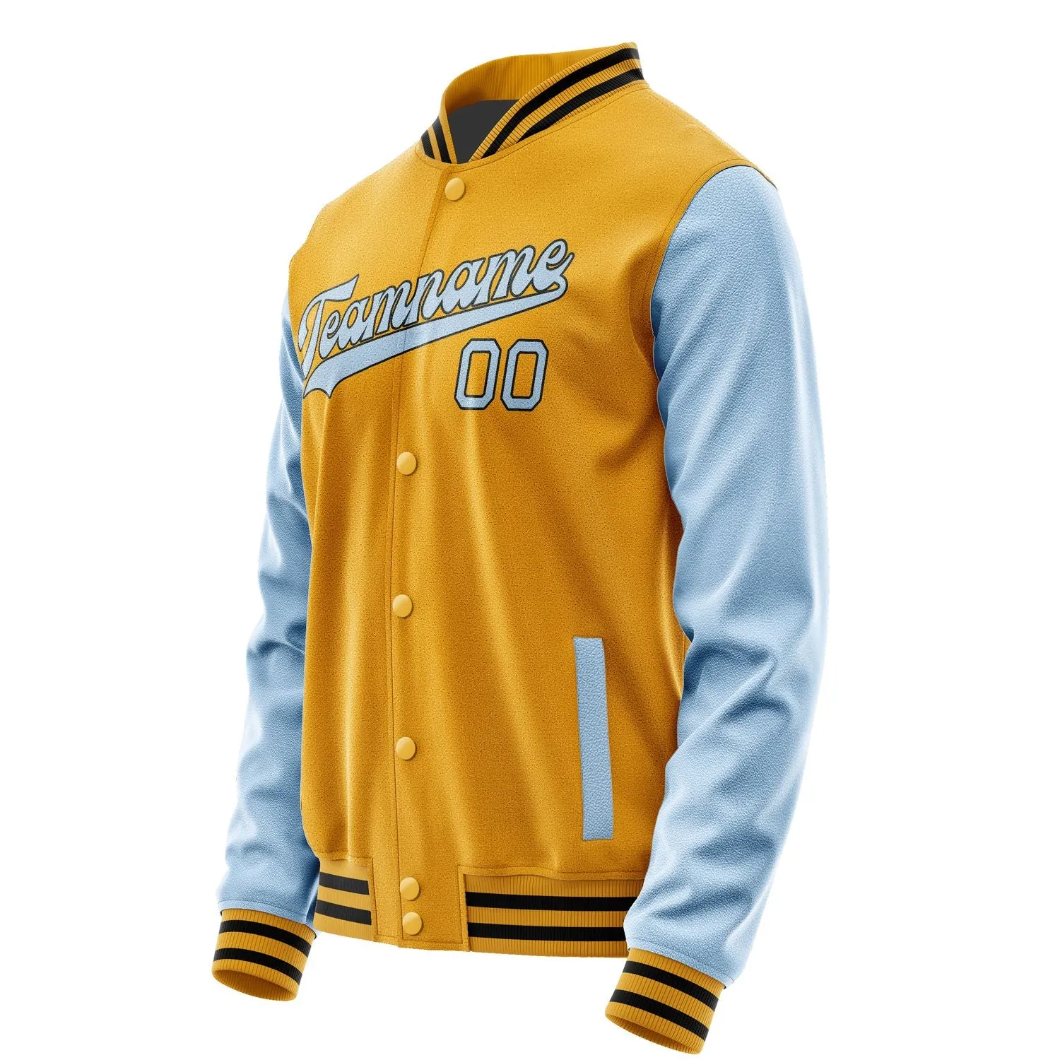 Custom Yellow Light Blue Jacket sold by Tailorly product image thumbnail 2