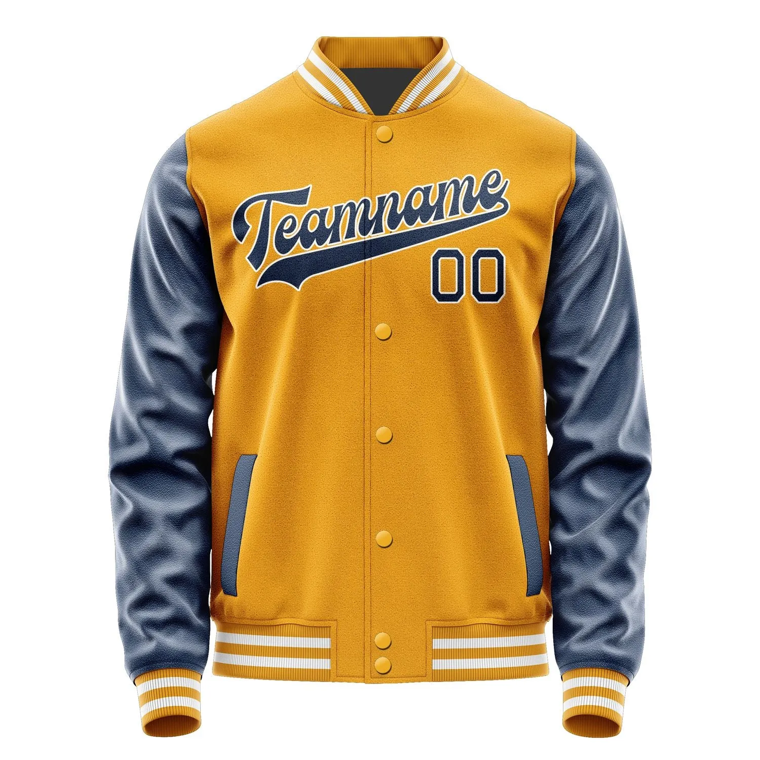 Custom Yellow Blue Jacket sold by Tailorly product image thumbnail 4