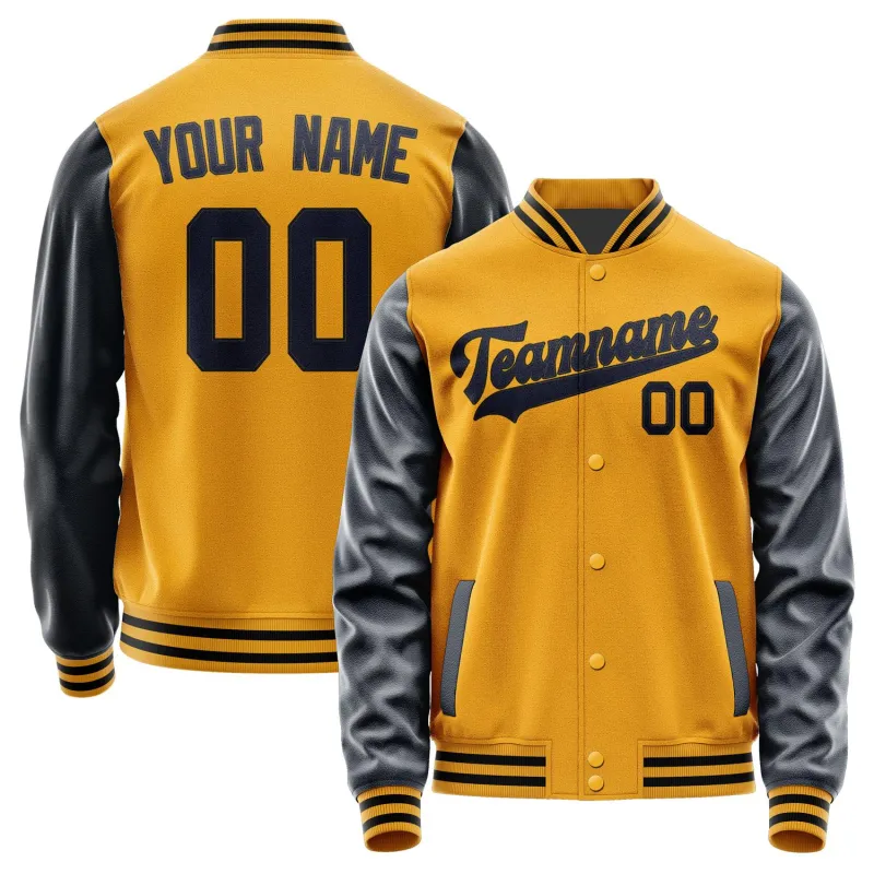Custom Yellow Navy Jacket sold by Tailorly