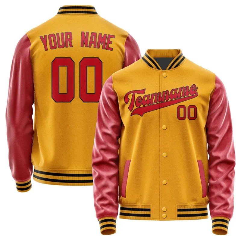 Custom Yellow Red Jacket sold by Tailorly