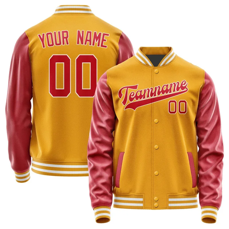 Custom Yellow Red Jacket sold by Tailorly