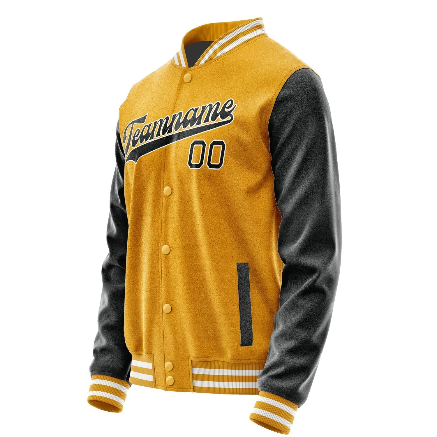 Custom Yellow Black Jacket sold by Tailorly product image thumbnail 2