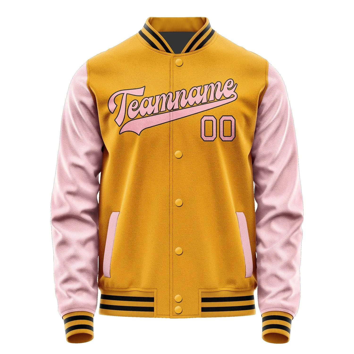 Custom Yellow Light Pink Jacket sold by Tailorly product image thumbnail 4