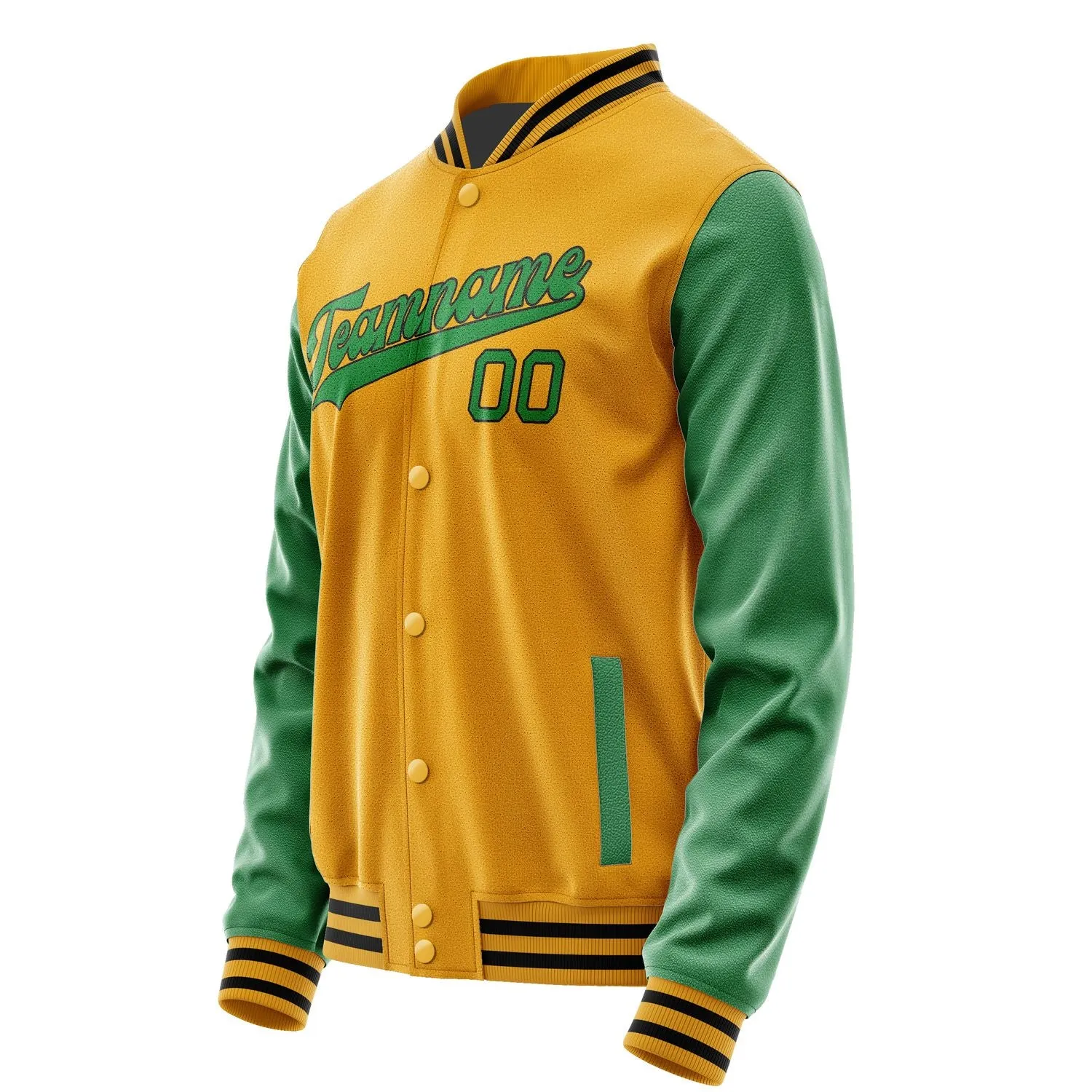 Custom Yellow Emerald Green Jacket sold by Tailorly product image thumbnail 2