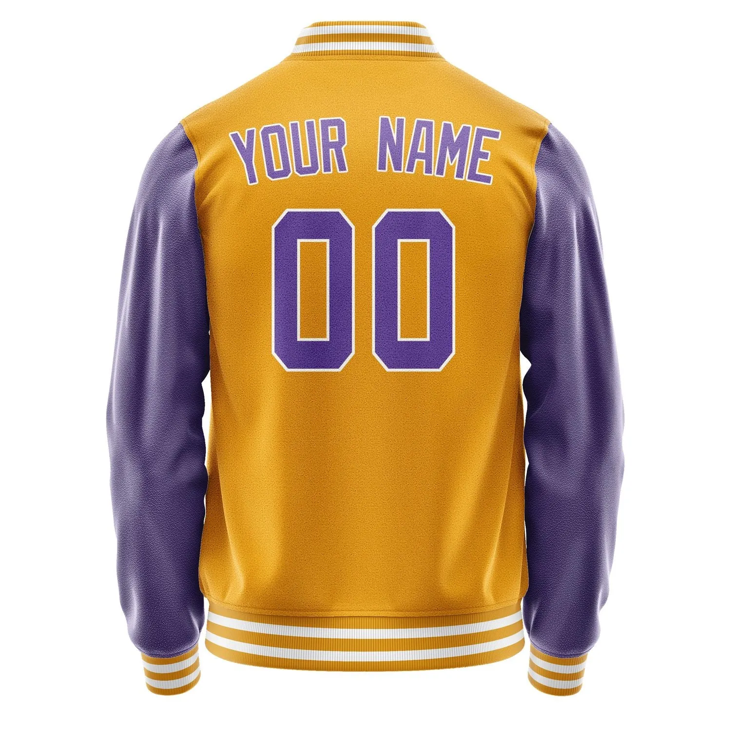 Custom Yellow Light Purple Jacket sold by Tailorly product image thumbnail 3